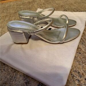 Schutz low block heel sandal